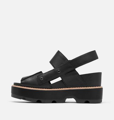 JOANIE IV Women's Sandal Wedge, Color: Black, Black, image 4