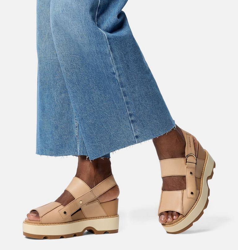 JOANIE IV Women's Sandal Wedge, Color: Honest Beige, Gum 2, image 10