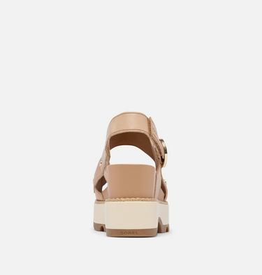JOANIE IV Women's Sandal Wedge, Color: Honest Beige, Gum 2, image 3