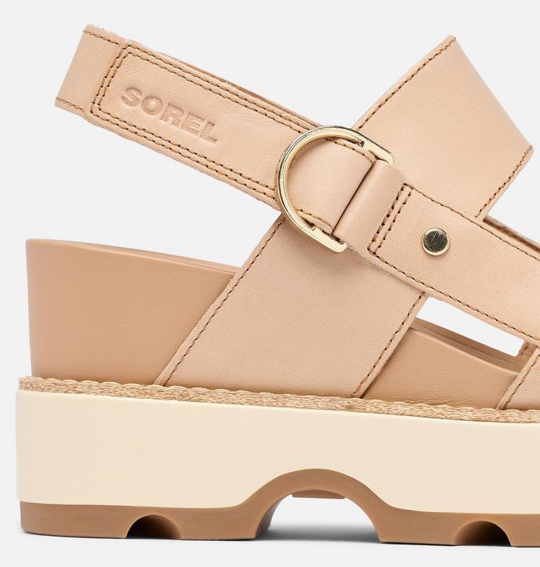 JOANIE IV Women's Sandal Wedge, Color: Honest Beige, Gum 2, image 11