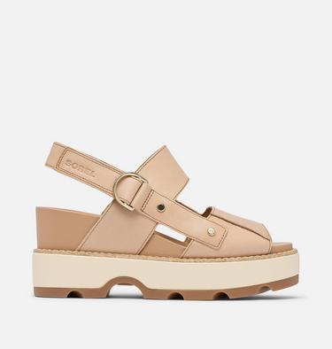 JOANIE IV Women's Sandal Wedge, Color: Honest Beige, Gum 2, image 1