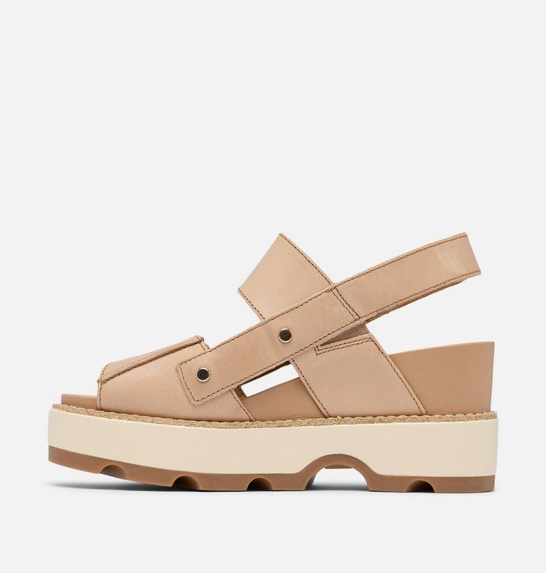 JOANIE IV Women's Sandal Wedge, Color: Honest Beige, Gum 2, image 4