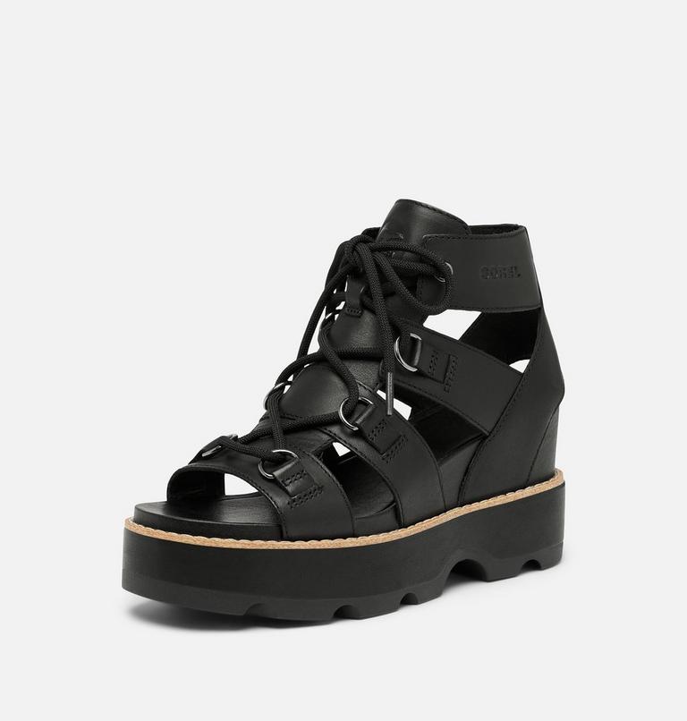 JOANIE IV LACE WEDGE | 010 | 7.5, Color: Black, Black, image 8
