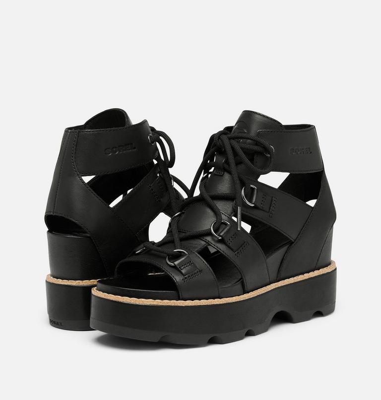 JOANIE IV LACE WEDGE | 010 | 7.5, Color: Black, Black, image 9