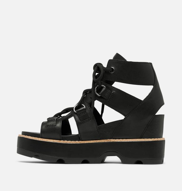 JOANIE IV LACE WEDGE | 010 | 7.5, Color: Black, Black, image 4