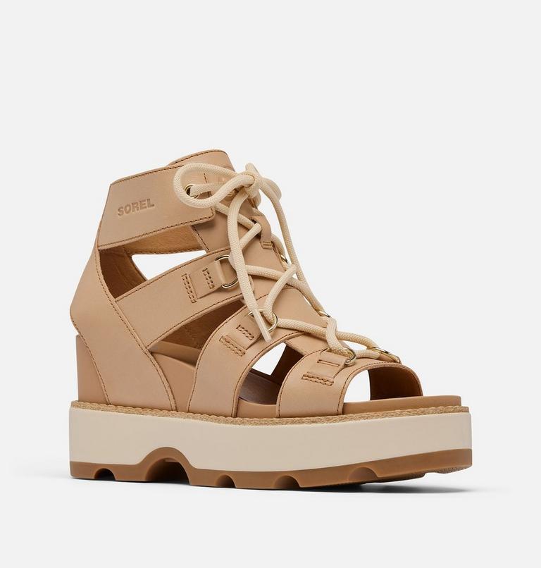 JOANIE IV Women's Lace Wedge, Color: Honest Beige, Gum 2, image 7