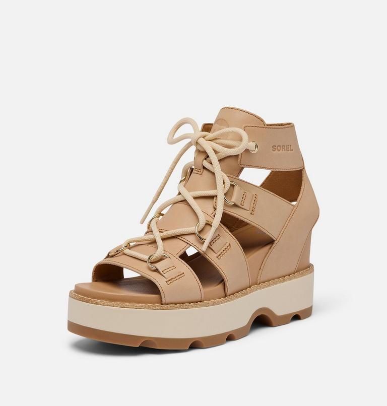 JOANIE IV Women's Lace Wedge, Color: Honest Beige, Gum 2, image 8