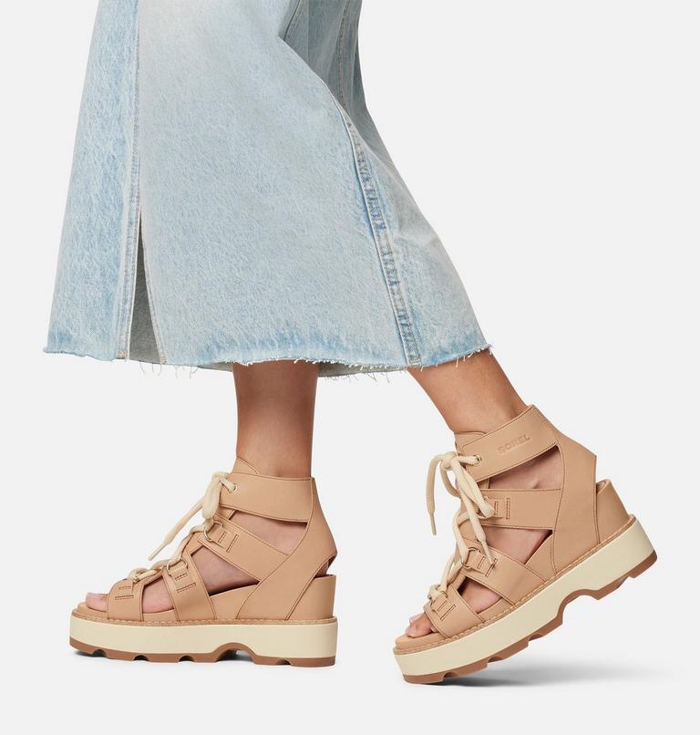 JOANIE IV Women's Lace Wedge, Color: Honest Beige, Gum 2, image 10