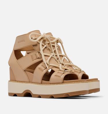 JOANIE IV Women's Lace Wedge, Color: Honest Beige, Gum 2, image 2