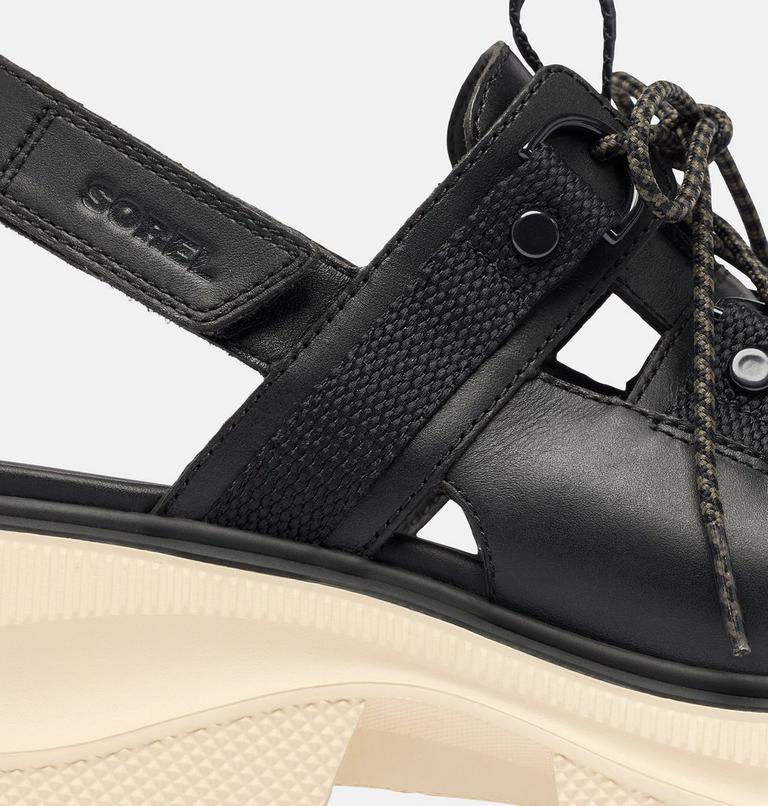 REIN CB Women's Lace Platform Sandal, Color: Black, Bleached Ceramic, image 10