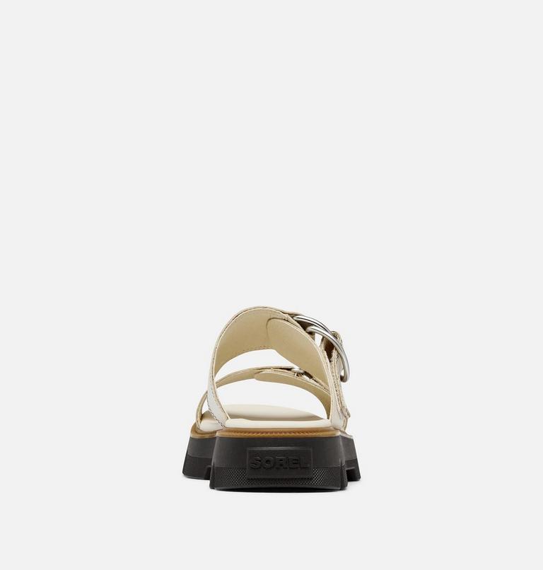 Women's REIN CB Slide Sandal, Color: Chalk, Black, image 3