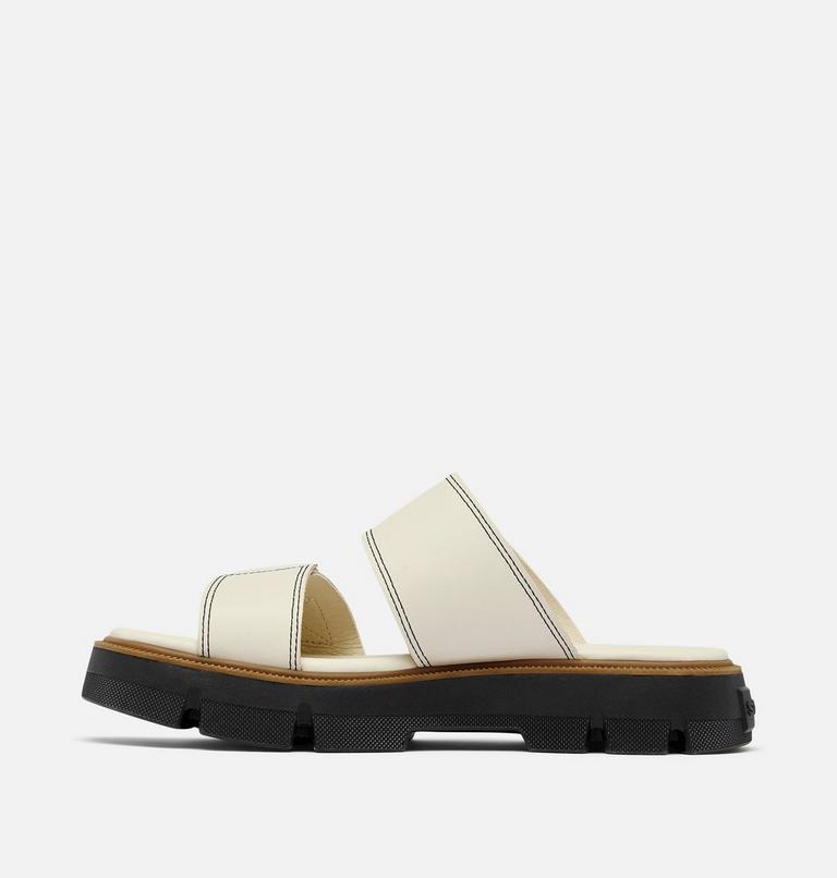 Women's REIN CB Slide Sandal, Color: Chalk, Black, image 4