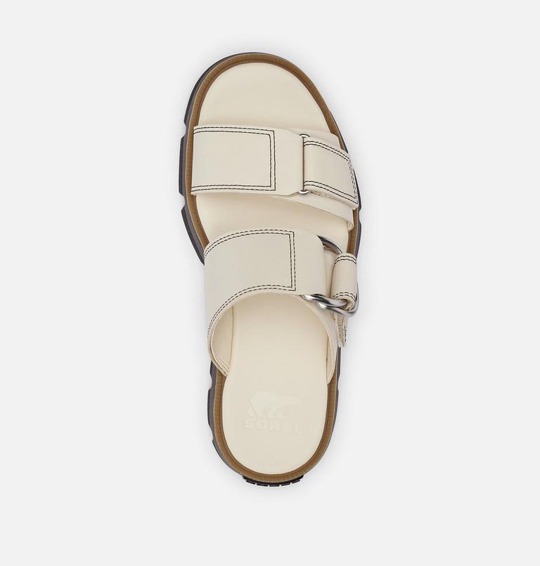 Women's REIN CB Slide Sandal, Color: Chalk, Black, image 5