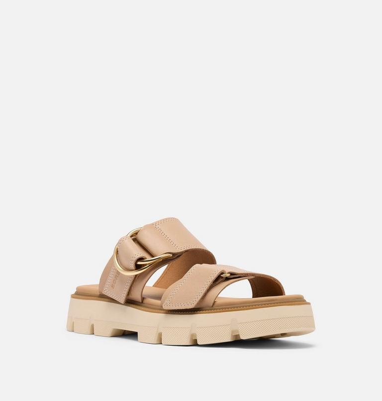 Women's REIN CB Slide Sandal, Color: Honest Beige, Bleached Ceramic, image 7