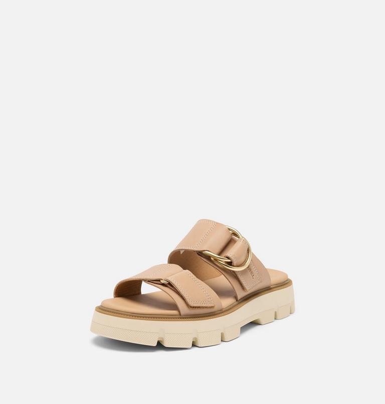 Women's REIN CB Slide Sandal, Color: Honest Beige, Bleached Ceramic, image 8
