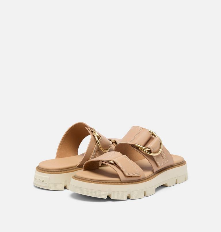 Women's REIN CB Slide Sandal, Color: Honest Beige, Bleached Ceramic, image 9