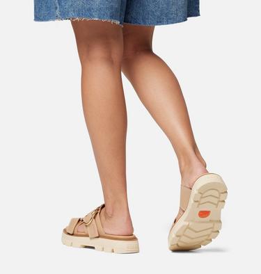 Women's REIN CB Slide Sandal, Color: Honest Beige, Bleached Ceramic, image 2