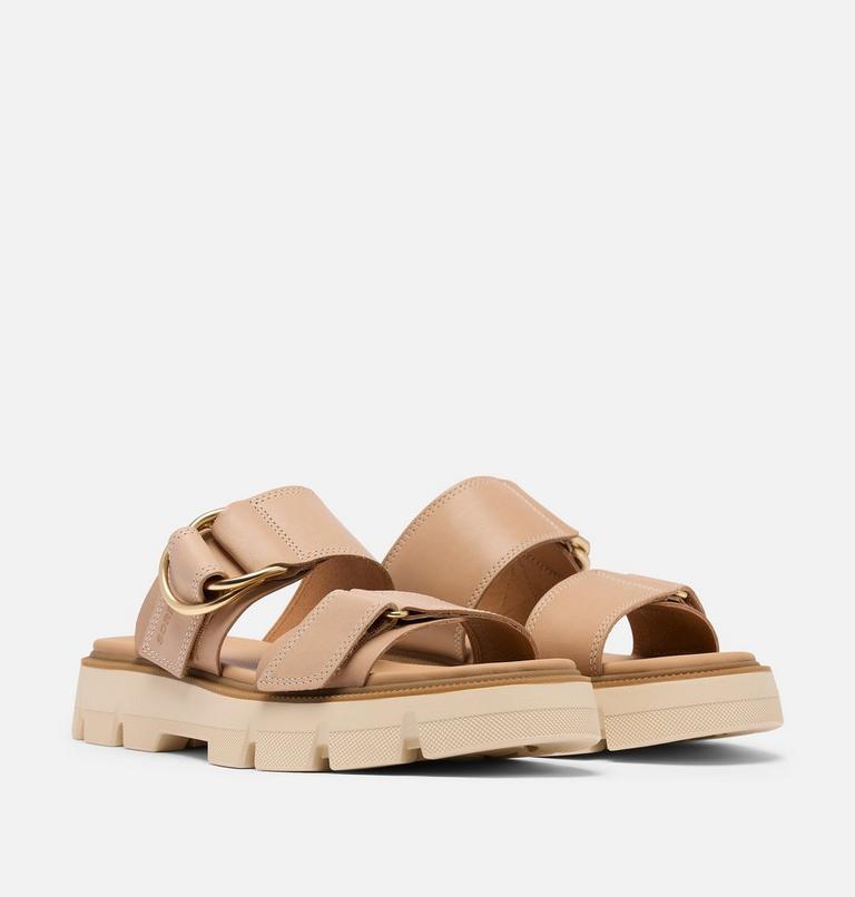 Women's REIN CB Slide Sandal, Color: Honest Beige, Bleached Ceramic, image 2