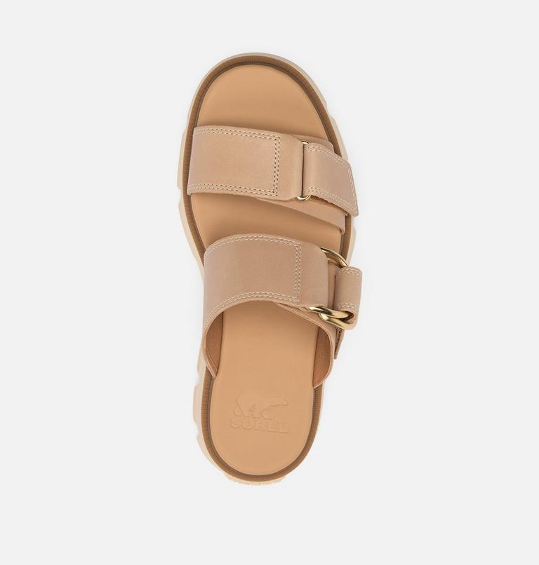Women's REIN CB Slide Sandal, Color: Honest Beige, Bleached Ceramic, image 5