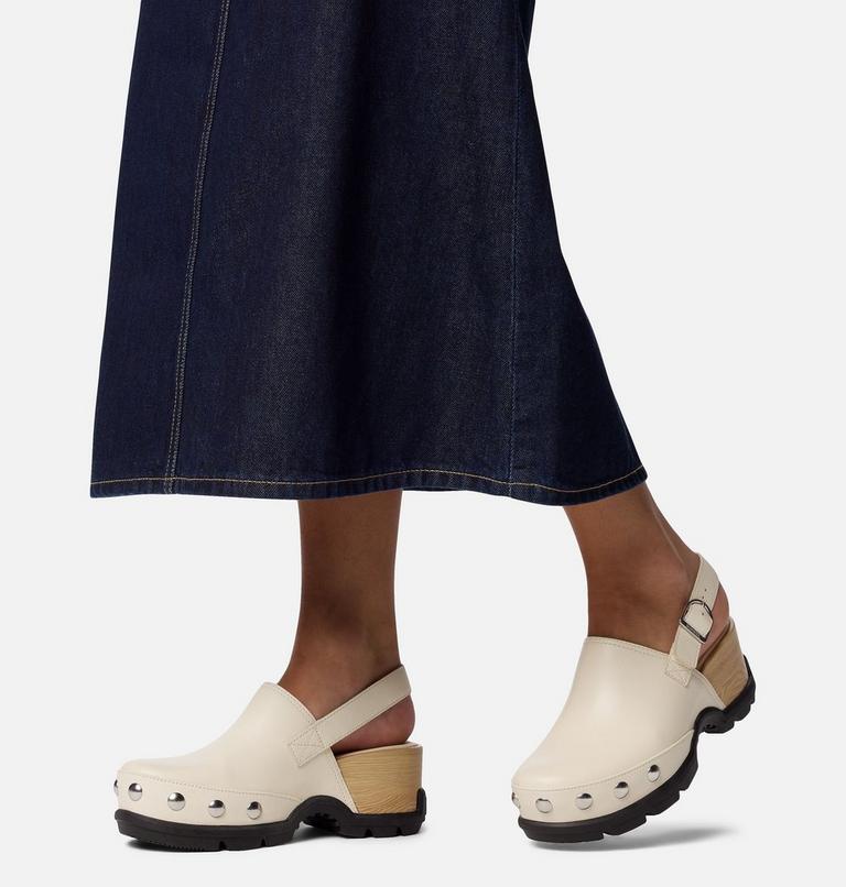 ROAM’N CLOG RVT Women's Clog, Color: Chalk, Black, image 10