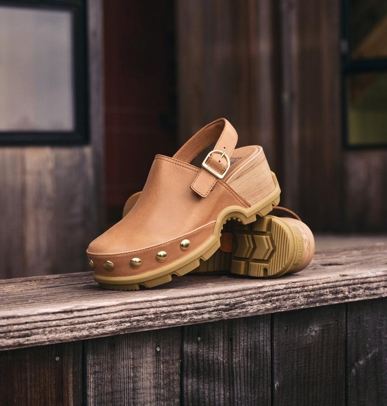 Women's ROAM&rsquo;N CLOG RVT Clog, Color: Tawny Buff, Gum 17, image 12