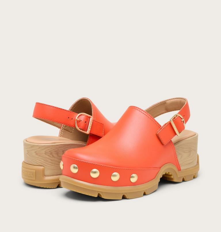 ROAM&rsquo;N CLOG RVT Women's Clog | 637 | 10.5, Color: Crimson Fire, Gum 16, image 6