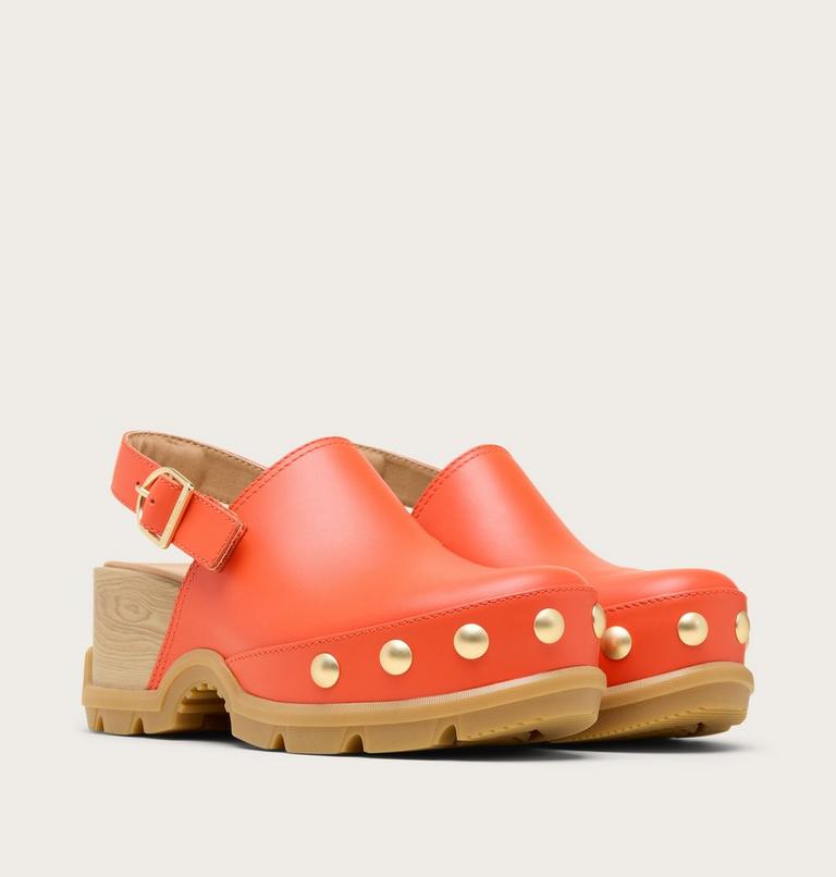 ROAM&rsquo;N CLOG RVT Women's Clog | 637 | 10.5, Color: Crimson Fire, Gum 16, image 2