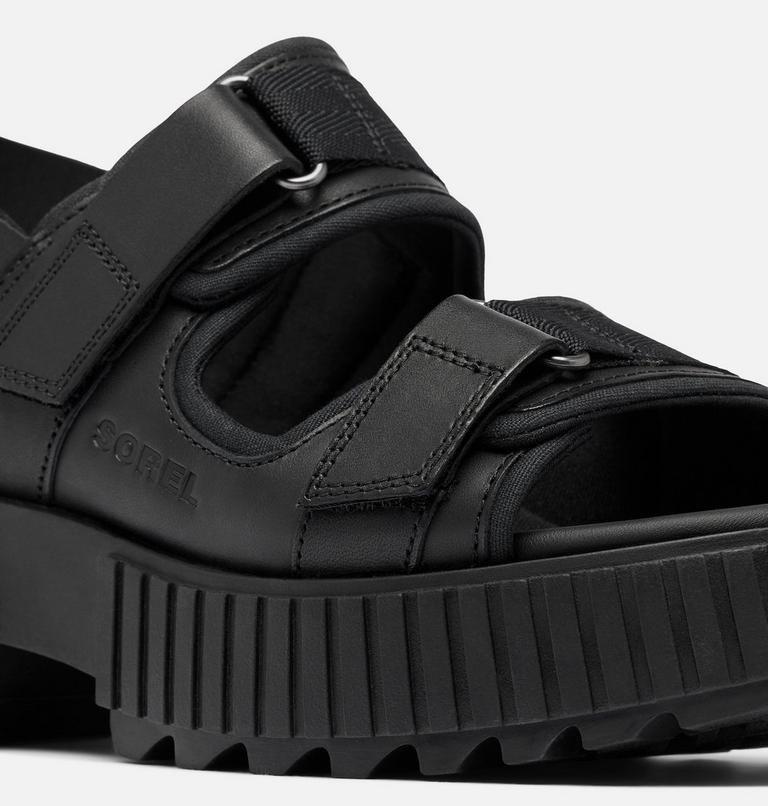 ONA AVE Women's Multistrap Mid Sandal, Color: Black, Black, image 10