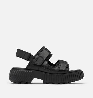 ONA AVE Women's Multistrap Mid Sandal, Color: Black, Black, image 1