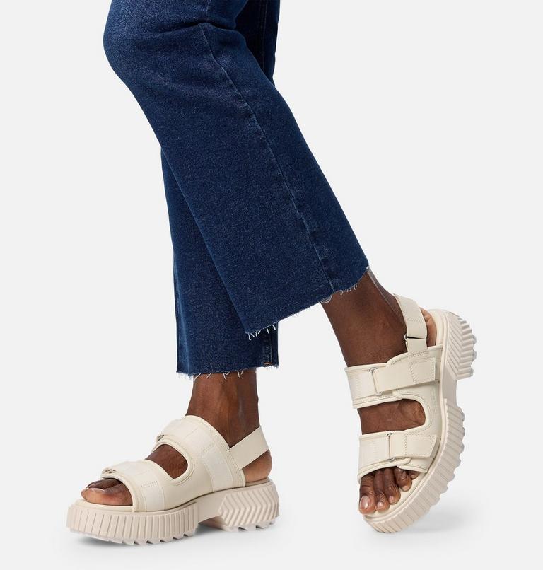 ONA AVE Women's Multistrap Mid Sandal, Color: Chalk, Chalk, image 10