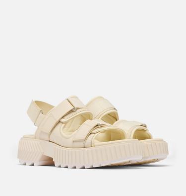 ONA AVE Women's Multistrap Mid Sandal, Color: Chalk, Chalk, image 6