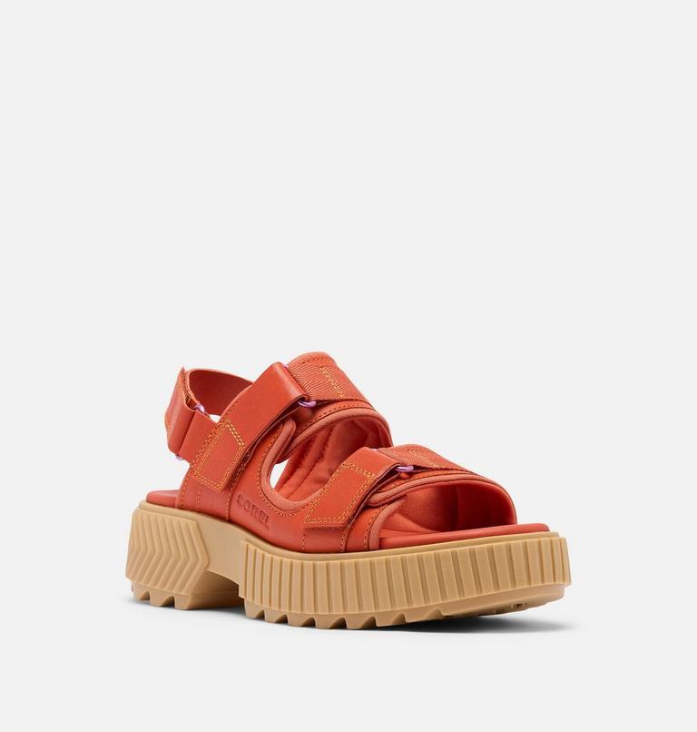 ONA AVE Women's Multistrap Mid Sandal, Color: Tuscan, Aura, image 7