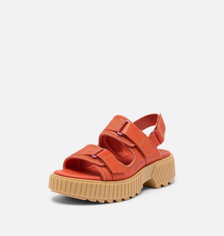 ONA AVE Women's Multistrap Mid Sandal, Color: Tuscan, Aura, image 8