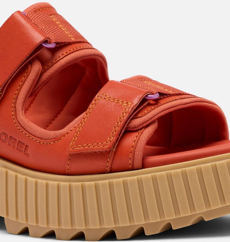 ONA AVE Women's Multistrap Mid Sandal, Color: Tuscan, Aura, image 11