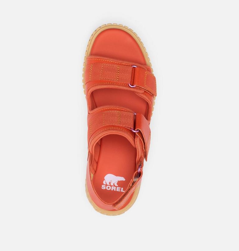 ONA AVE Women's Multistrap Mid Sandal, Color: Tuscan, Aura, image 5