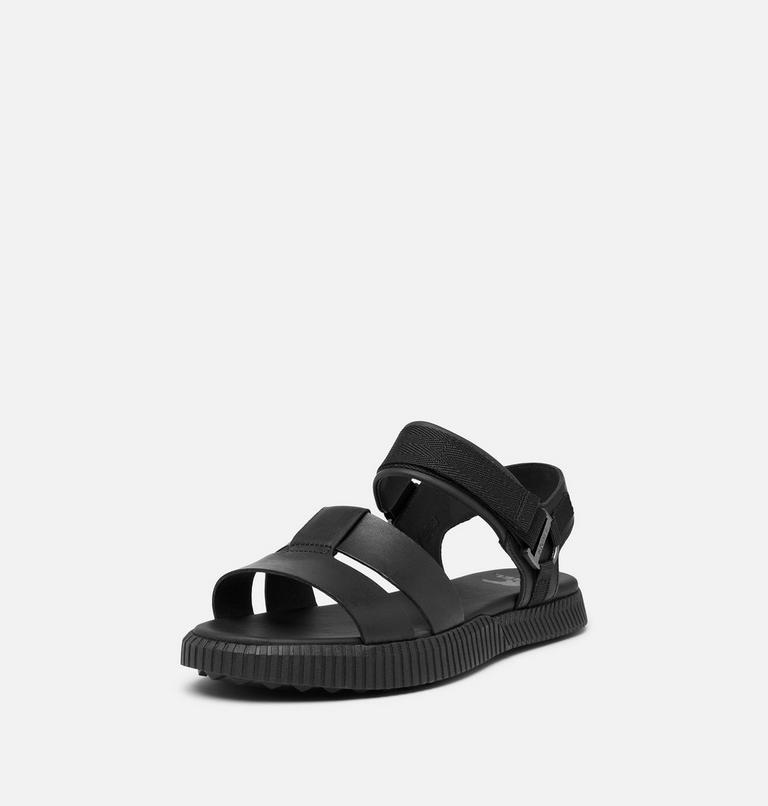 Women's ONA AVE Ankle Strap Flat Sandal, Color: Black, Black, image 8