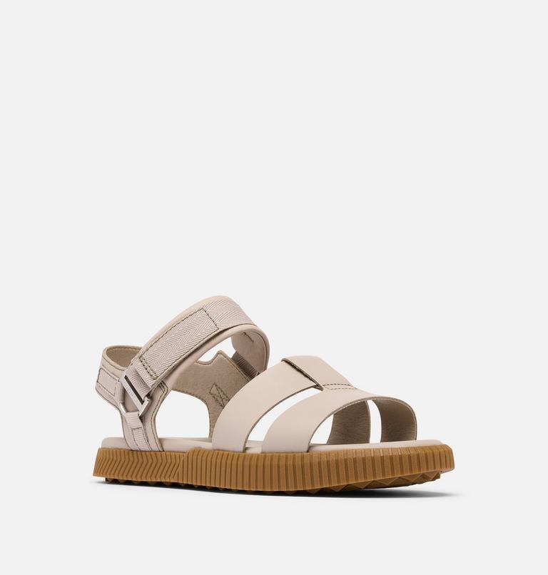 Women's ONA AVE Ankle Strap Flat Sandal, Color: Crushed Clay, Gum 2, image 7