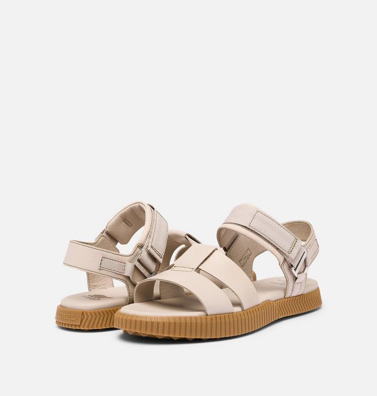 Women's ONA AVE Ankle Strap Flat Sandal, Color: Crushed Clay, Gum 2, image 9