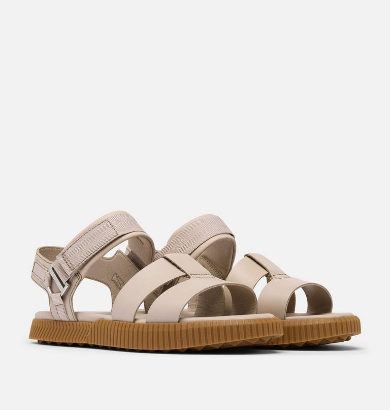 Women's ONA AVE Ankle Strap Flat Sandal, Color: Crushed Clay, Gum 2, image 2