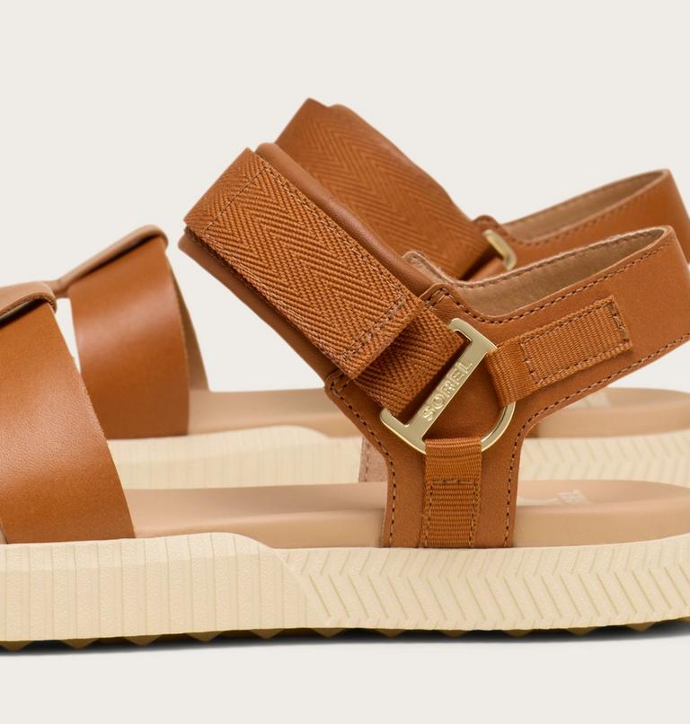 Women's ONA AVE Ankle Strap Flat Sandal, Color: Iced Tea, Gum 16, image 10