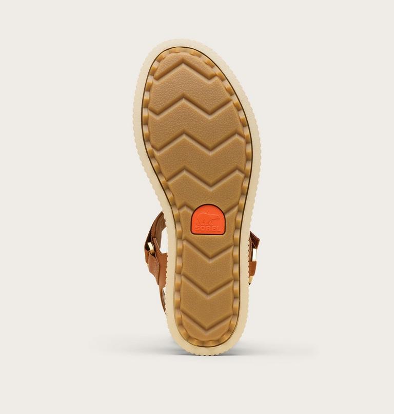 Women's ONA AVE Ankle Strap Flat Sandal, Color: Iced Tea, Gum 16, image 6