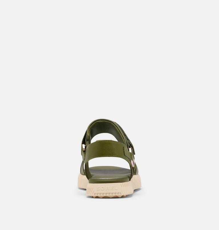 Women's ONA AVE Ankle Strap Flat Sandal, Color: Utility Green,Bleached Ceramic, image 3