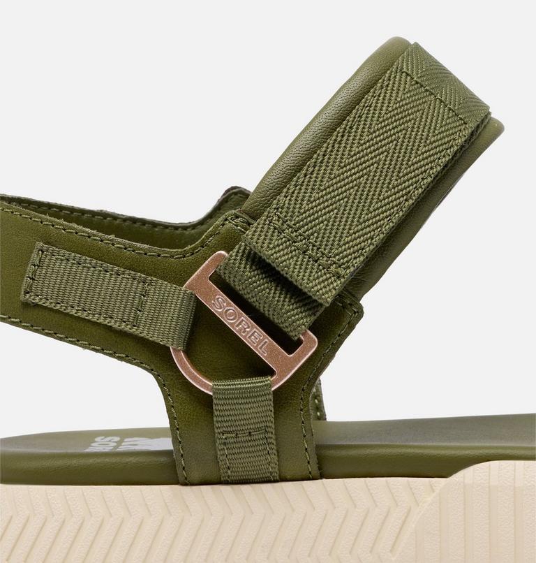Women's ONA AVE Ankle Strap Flat Sandal, Color: Utility Green,Bleached Ceramic, image 11