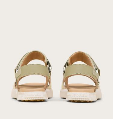 Women's ONA AVE Ankle Strap Flat Sandal, Color: Dusty Twill, Honey White, image 3