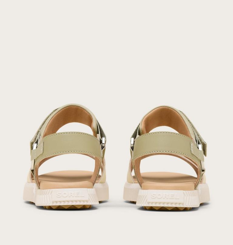 Women's ONA AVE Ankle Strap Flat Sandal, Color: Dusty Twill, Honey White, image 3