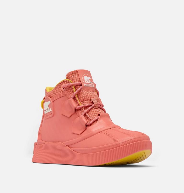 Women's OUT N ABOUT IV Splashy Waterproof Boot, Color: Coral Blossom, Sea Salt, image 5