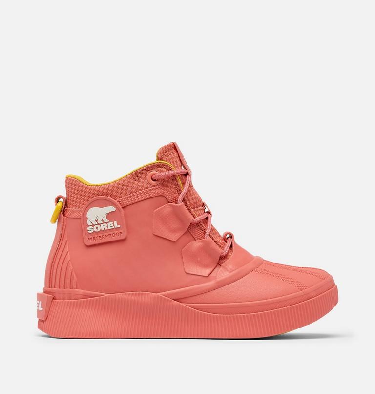 Women's OUT N ABOUT IV Splashy Waterproof Boot, Color: Coral Blossom, Sea Salt, image 1