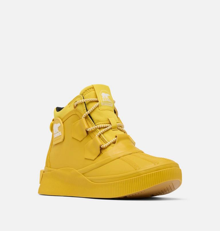 Women's OUT N ABOUT IV Splashy Waterproof Boot, Color: Gold Leaf, Black, image 5