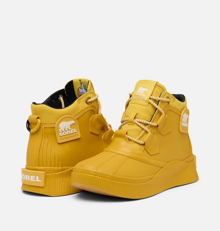 Women's OUT N ABOUT IV Splashy Waterproof Boot, Color: Gold Leaf, Black, image 9