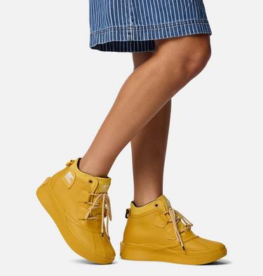 Women's OUT N ABOUT IV Splashy Waterproof Boot, Color: Gold Leaf, Black, image 2